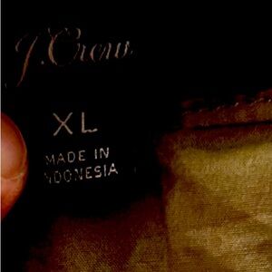 J. Crew Tie Waist Cotton Shirt Dress NWOT-Size-XL